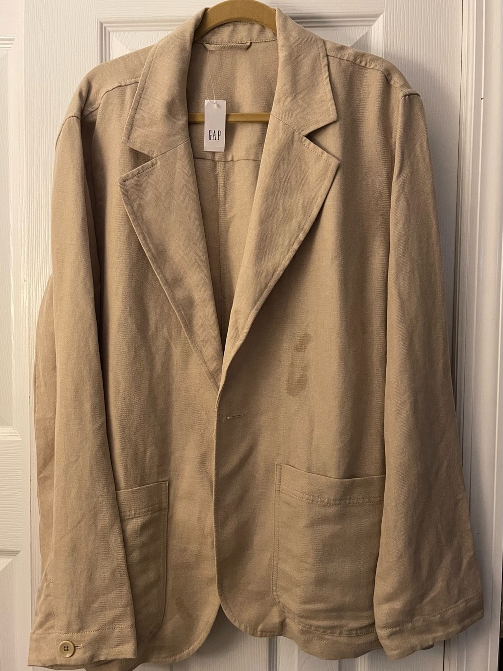 Gap men’s relaxed linen-cotton blazer size XL
